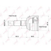 Шарнирный комплект приводного вала LYNXauto CO-3697