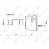 Шарнирный комплект приводного вала LYNXauto CO-3699