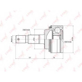 Шарнирный комплект приводного вала LYNXauto CO-3709