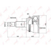 Шарнирный комплект приводного вала LYNXauto CO-3758A