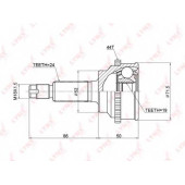 Шарнирный комплект приводного вала LYNXauto CO-3771A