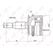 Шарнирный комплект приводного вала LYNXauto CO-3774A