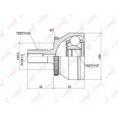 Шарнирный комплект приводного вала LYNXauto CO-3780A