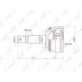 Шарнирный комплект приводного вала LYNXauto CO-3856