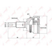 Шарнирный комплект приводного вала LYNXauto CO-3858A