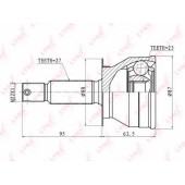 Шарнирный комплект приводного вала LYNXauto CO-4401