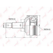 Шарнирный комплект приводного вала LYNXauto CO-4600