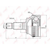Шарнирный комплект приводного вала LYNXauto CO-5000A