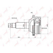 Шарнирный комплект приводного вала LYNXauto CO-5153A