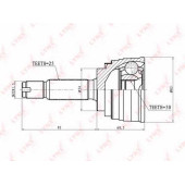 Шарнирный комплект приводного вала LYNXauto CO-5501