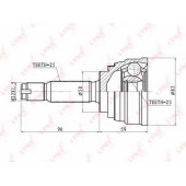 Шарнирный комплект приводного вала LYNXauto CO-5502