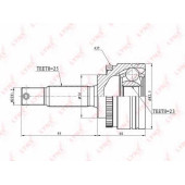 Шарнирный комплект приводного вала LYNXauto CO-5515A