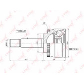 Шарнирный комплект приводного вала LYNXauto CO-5526A