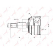 Шарнирный комплект приводного вала LYNXauto CO-5529A