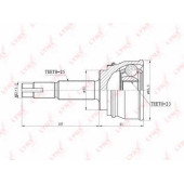 Шарнирный комплект приводного вала LYNXauto CO-5703