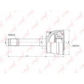 Шарнирный комплект приводного вала LYNXauto CO-5709