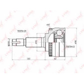 Шарнирный комплект приводного вала LYNXauto CO-5712A