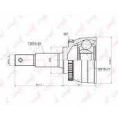 Шарнирный комплект приводного вала LYNXauto CO-5713A