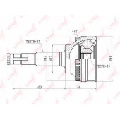 Шарнирный комплект приводного вала LYNXauto CO-5718A