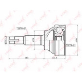 Шарнирный комплект приводного вала LYNXauto CO-5721