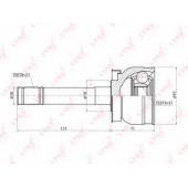 Шарнирный комплект приводного вала LYNXauto CO-5726