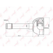 Шарнирный комплект приводного вала LYNXauto CO-5735