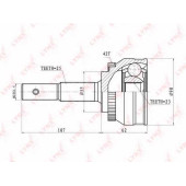 Шарнирный комплект приводного вала LYNXauto CO-5738A