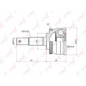 Шарнирный комплект приводного вала LYNXauto CO-5749A