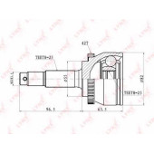 Шарнирный комплект приводного вала LYNXauto CO-5770A