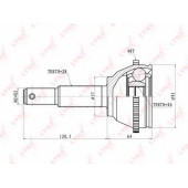 Шарнирный комплект приводного вала LYNXauto CO-5905A