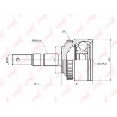 Шарнирный комплект приводного вала LYNXauto CO-5908A