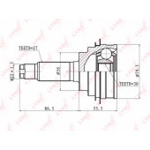 Шарнирный комплект приводного вала LYNXauto CO-7100
