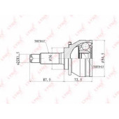 Шарнирный комплект приводного вала LYNXauto CO-7103
