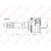Шарнирный комплект приводного вала LYNXauto CO-7301
