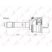 Шарнирный комплект приводного вала LYNXauto CO-7302