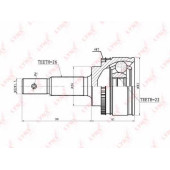 Шарнирный комплект приводного вала LYNXauto CO-7502A