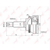 Шарнирный комплект приводного вала LYNXauto CO-7503A
