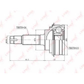 Шарнирный комплект приводного вала LYNXauto CO-7507
