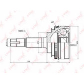Шарнирный комплект приводного вала LYNXauto CO-7511A