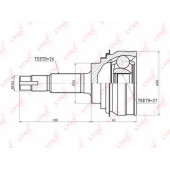 Шарнирный комплект приводного вала LYNXauto CO-7513