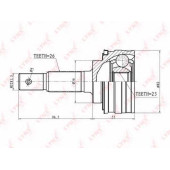 Шарнирный комплект приводного вала LYNXauto CO-7518