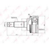 Шарнирный комплект приводного вала LYNXauto CO-7521A
