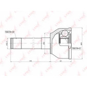 Шарнирный комплект приводного вала LYNXauto CO-7528