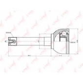 Шарнирный комплект приводного вала LYNXauto CO-7530