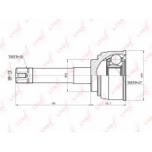 Шарнирный комплект приводного вала LYNXauto CO-7533