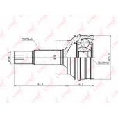 Шарнирный комплект приводного вала LYNXauto CO-7535