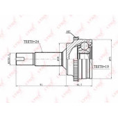Шарнирный комплект приводного вала LYNXauto CO-7541A
