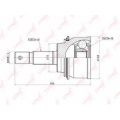 Шарнирный комплект приводного вала LYNXauto CO-7544