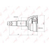 Шарнирный комплект приводного вала LYNXauto CO-7588