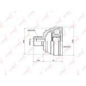 Шарнирный комплект приводного вала LYNXauto CO-8024